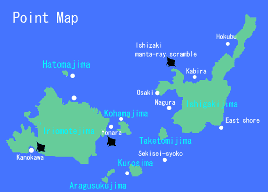 Ishigakijima Diving point